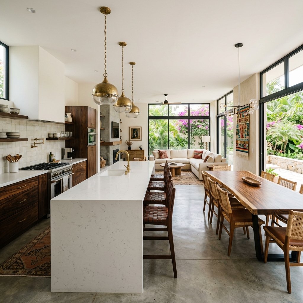 Cocina abierta al comedor: pros, contras y soluciones de diseño